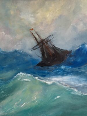 Ship on Stormy Seas